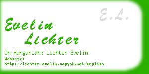 evelin lichter business card